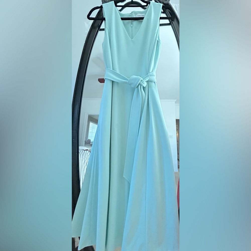 Calvin Klein dressy mint green dress